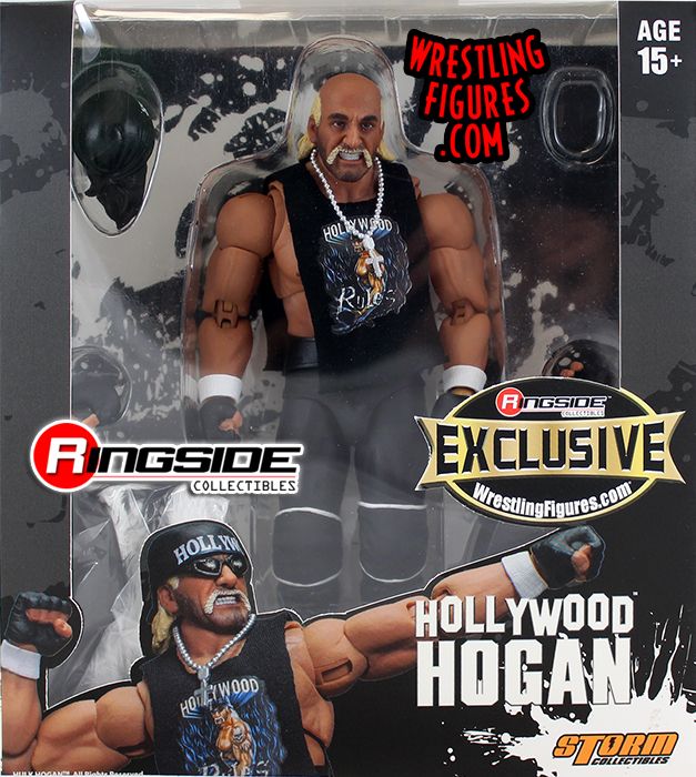 Hollywood Hulk Hogan Ringside Collectibles Exclusive Toy Wrestling Action Figure By Storm Collectibles - dean ambrose and hulk hogan fighting in roblox with intro
