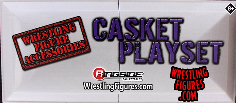 Casket Playsets - Ringside Collectibles Exclusive Wrestling Figure  Accessories for your Toy Wrestling Action Figures! Includes one Casket w/  Split Lid, 1 Urn, 1 Shovel & 1 Three-Piece Breakable Tombstone!