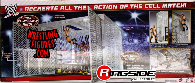 wwe hell in a cell action figure ring