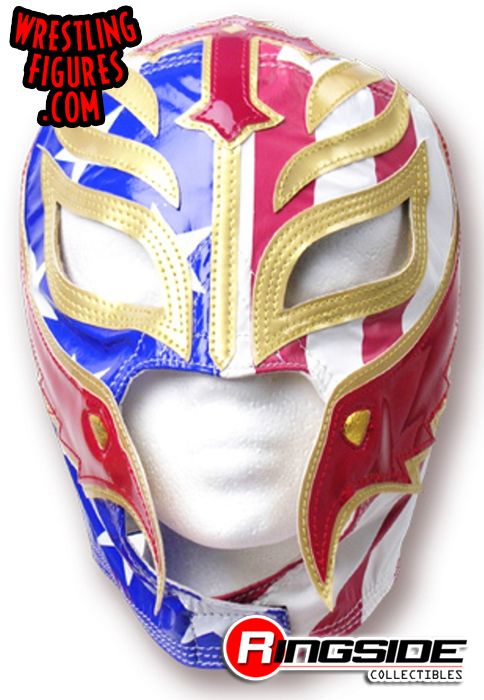 Rey Mysterio American Flag Kids Size Replica Mask Ringside Collectibles