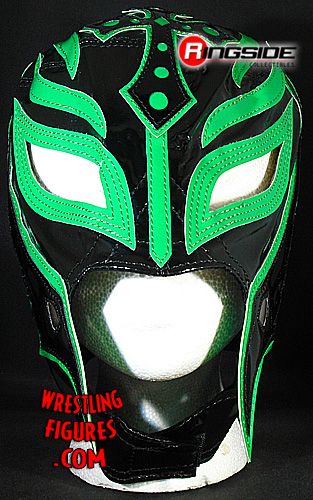Rey Mysterio Black Green Kids Size Replica Half Mask Ringside Collectibles