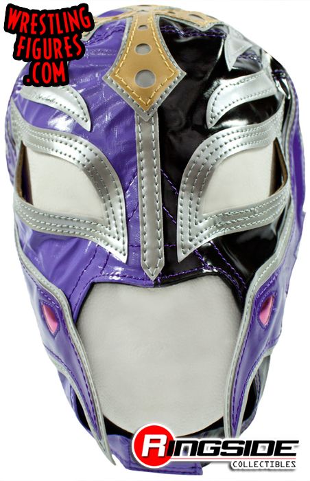 Rey Mysterio Black Purple Kids Size Replica Half Mask Ringside Collectibles