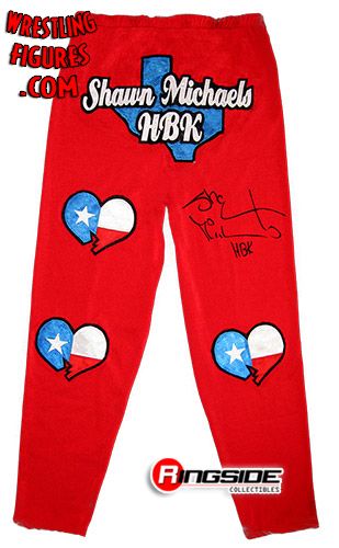 Shawn Michaels (Red HBK) - Autographed Wrestling Tights