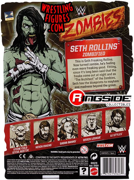 Seth Rollins - WWE Zombies Series 2 WWE Toy Wrestling Action